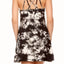 ShoSho Black/White Tie-Dye Print Multi-Strap Dress