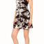 ShoSho Black/White Tie-Dye Print Multi-Strap Dress