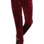 ShoSho Burgundy Crushed Velvet Jogger