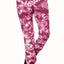 ShoSho Burgundy/Mauve Tie-Dye Print Jogger