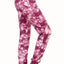 ShoSho Burgundy/Mauve Tie-Dye Print Jogger