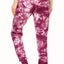 ShoSho Burgundy/Mauve Tie-Dye Print Jogger
