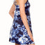 ShoSho Navy/White Tie-Dye Print Multi-Strap Dress
