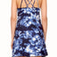 ShoSho Navy/White Tie-Dye Print Multi-Strap Dress