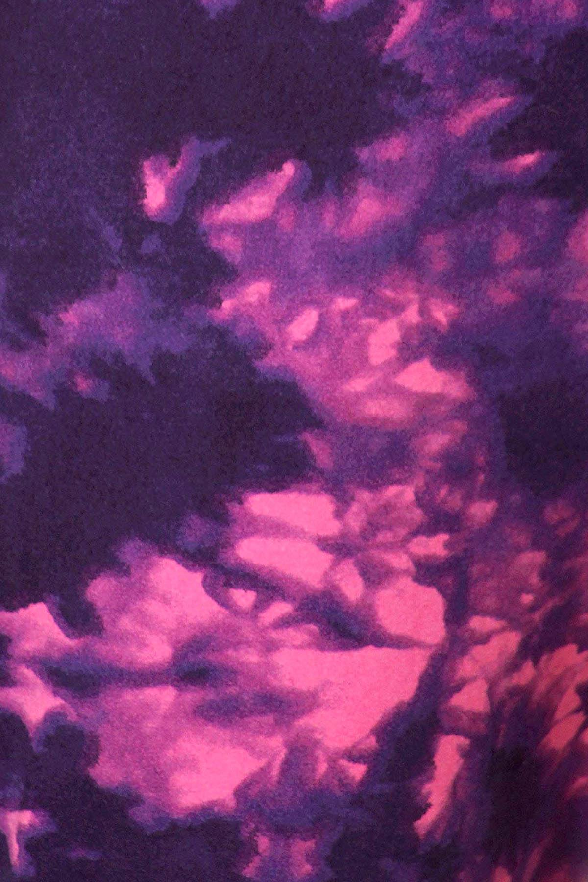 ShoSho Purple/Pink Tie-Dye Print Jogger