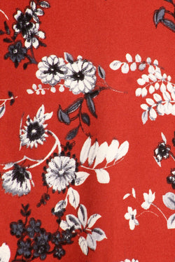 ShoSho Rust Floral-Print Strappy Short Dress thumbnail 4