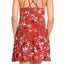 ShoSho Rust Floral-Print Strappy Short Dress