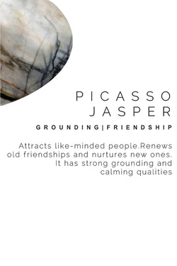 Silver Imperial Crown/Picasso Jasper Marble/Pavé Black CZ Bracelet thumbnail 2