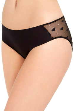 Skarlett Blue Black Cheri Sheer Heart Lace Girlshort thumbnail 1