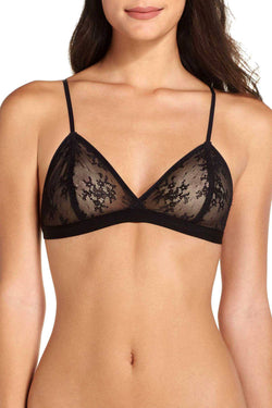 Skarlett Blue Black Favorite Fit Sheer Lace Wireless Bralette thumbnail 2