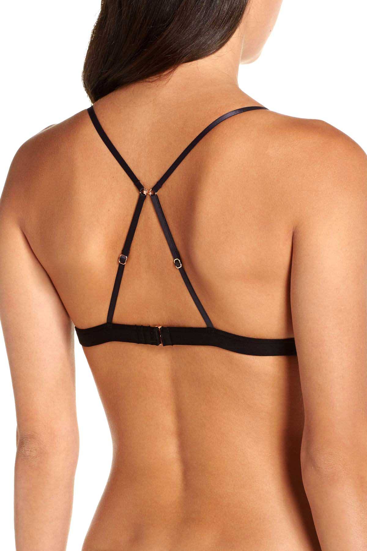 Skarlett Blue Black Favorite Fit Sheer Lace Wireless Bralette