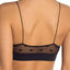 Skarlett Blue Black Sheer Heart Lace Bralette
