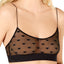 Skarlett Blue Black Sheer Heart Lace Bralette