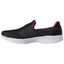 Sketchers Black/Hot-Pink Go-Walk-4-Exuberance