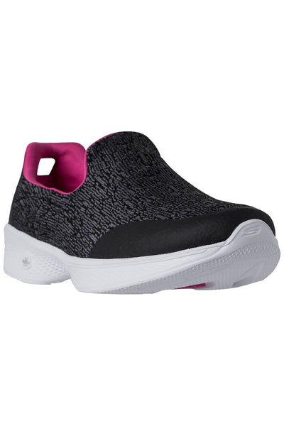 Sketchers Black/Hot-Pink Go-Walk-4-Exuberance