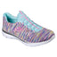 Sketchers Turquoise/Multi Summits Light-Dreaming Wide-Width Athletic Sneakers