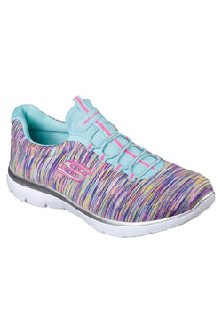 Sketchers Turquoise/Multi Summits Light-Dreaming Wide-Width Athletic Sneakers thumbnail 1