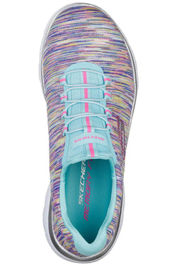 Sketchers Turquoise/Multi Summits Light-Dreaming Wide-Width Athletic Sneakers thumbnail 4