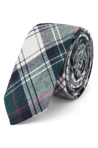 Skinny Tie Madness Forest Green & Black Teen Spirit Tie