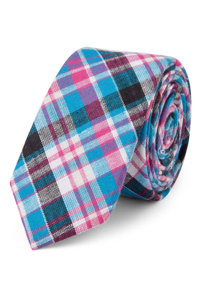 Skinny Tie Madness Fuchsia Binger Flast Tie