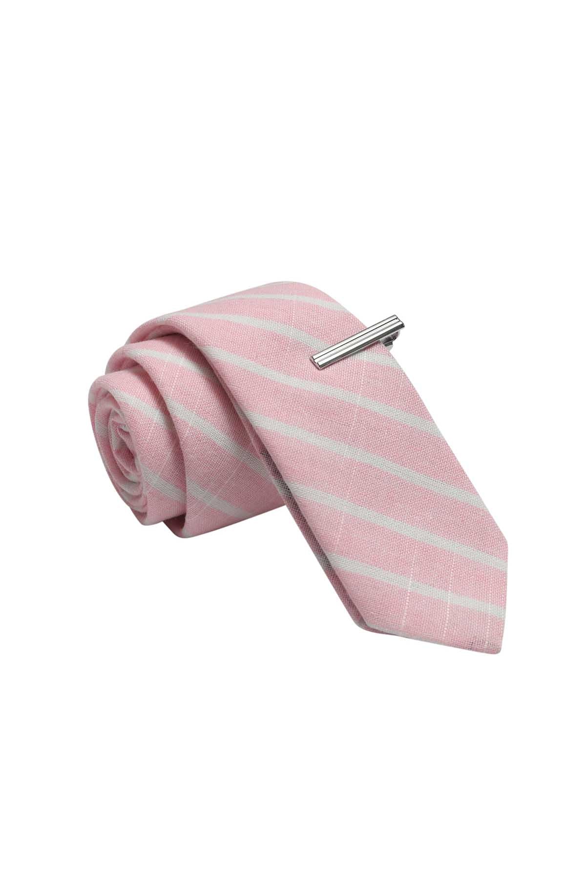 Skinny Tie Madness Pink Pantry Tie