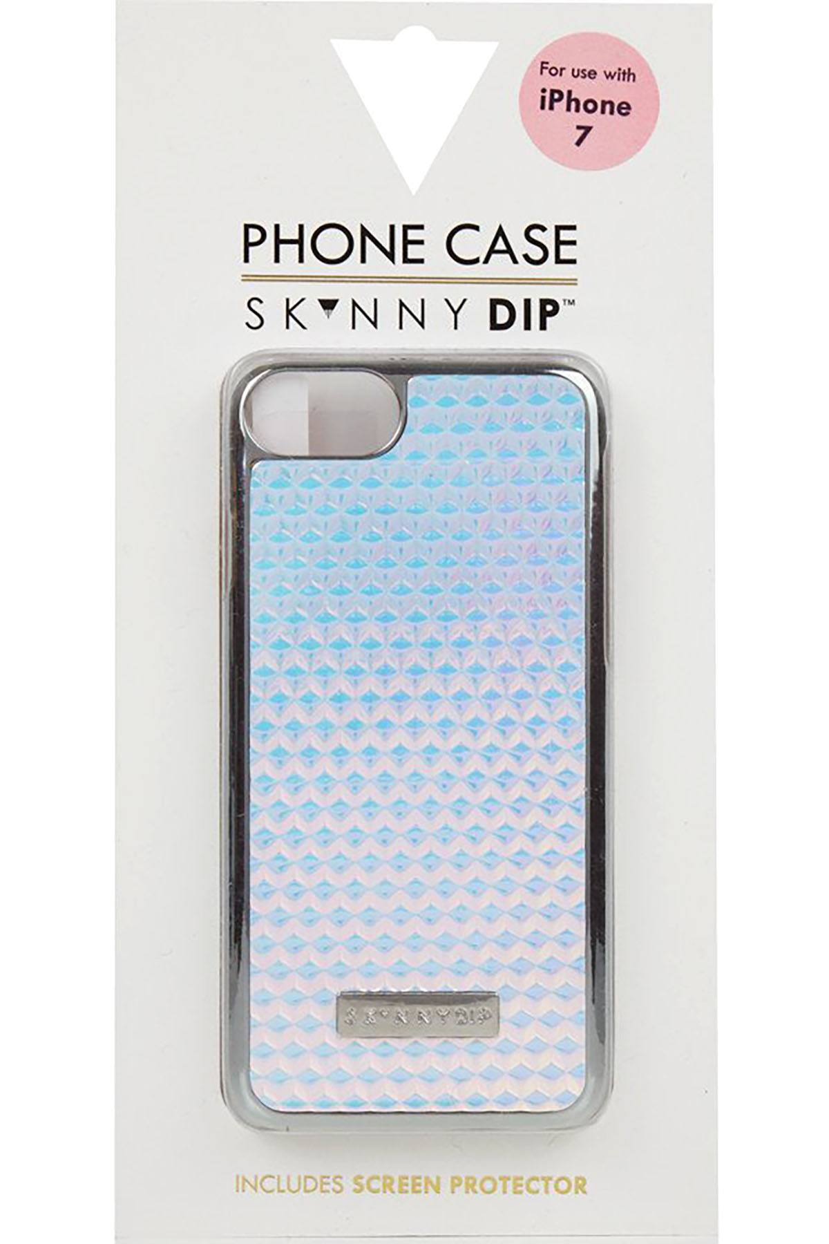 Skinnydip London Holographic Druzy iPhone Case + Screen Protector