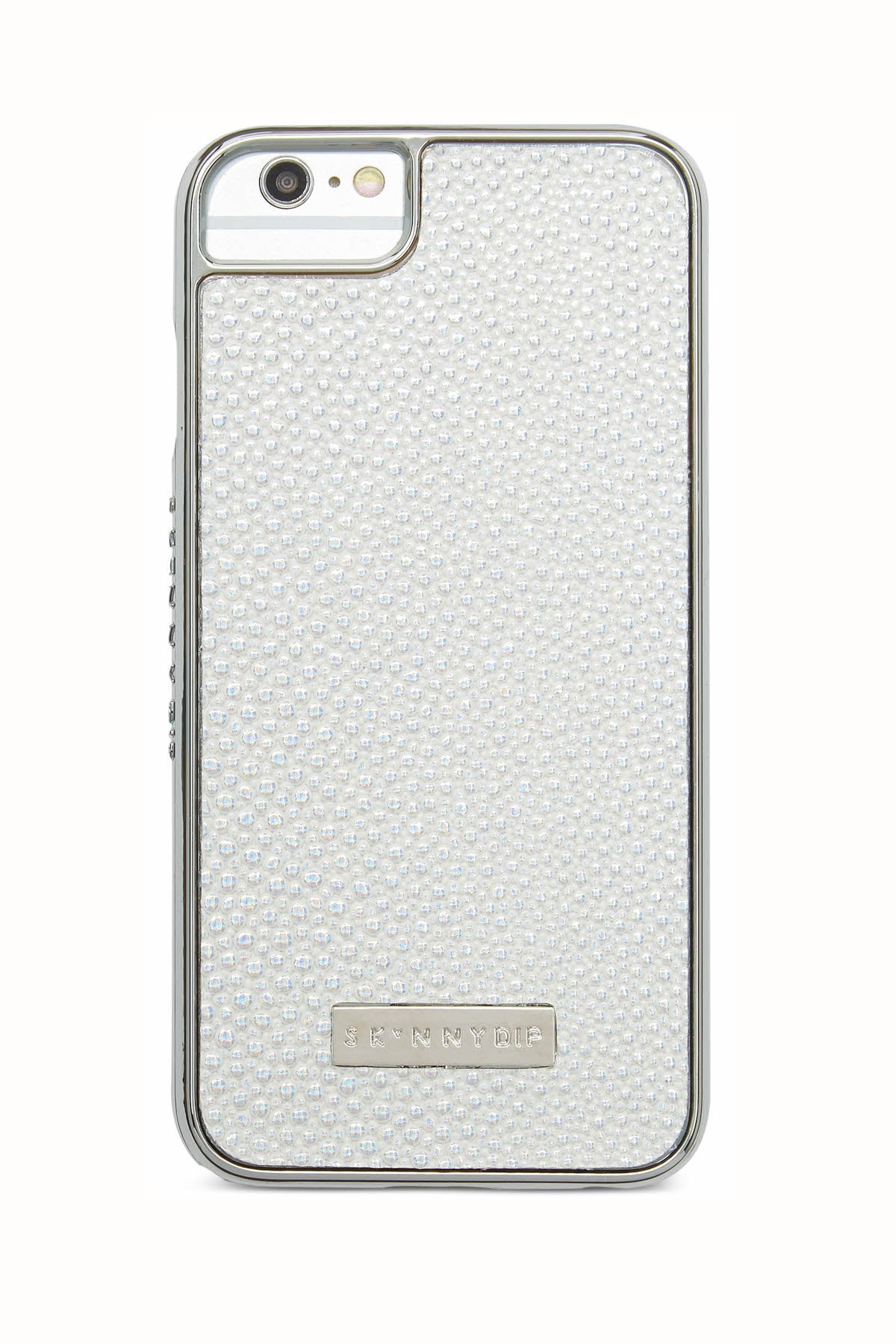 Skinnydip London White Shimmer iPhone Case & Screen Protector