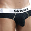 Skiviez Black Contrast Stitching Bikini Brief