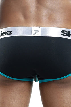Skiviez Black/Turquoise Contrast Trim Retro Brief thumbnail 2
