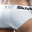 Skiviez Grey Jasper 3-Stripe Bikini Brief