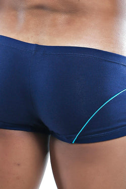 Skiviez Navy/Turquoise Colorblock Pouch Trunk thumbnail 2