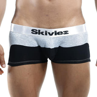 Skiviez Szg007 Grey & Black Boxer Trunk