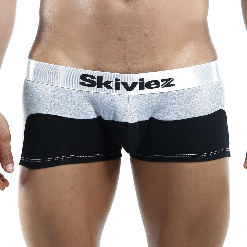 Skiviez Szg007 Grey & Black Boxer Trunk