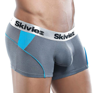 Skiviez Szg010 Grey & Turquoise Boxer Trunk