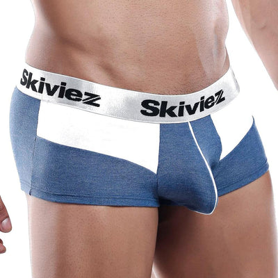 Skiviez Szg015 Blue & White Boxer Trunk