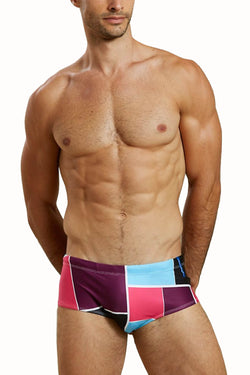 Skmpeez Plum Blokz Euroz Swim Brief thumbnail 2