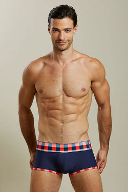 Skmpeez Red Zingham Swim Square Brief thumbnail 1
