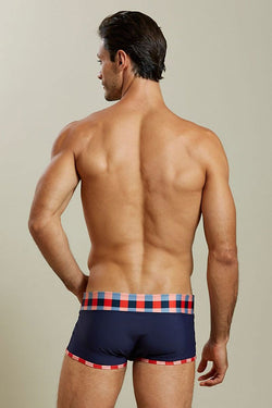 Skmpeez Red Zingham Swim Square Brief thumbnail 3