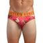 Skull And Bones Red Stallions Print Brief