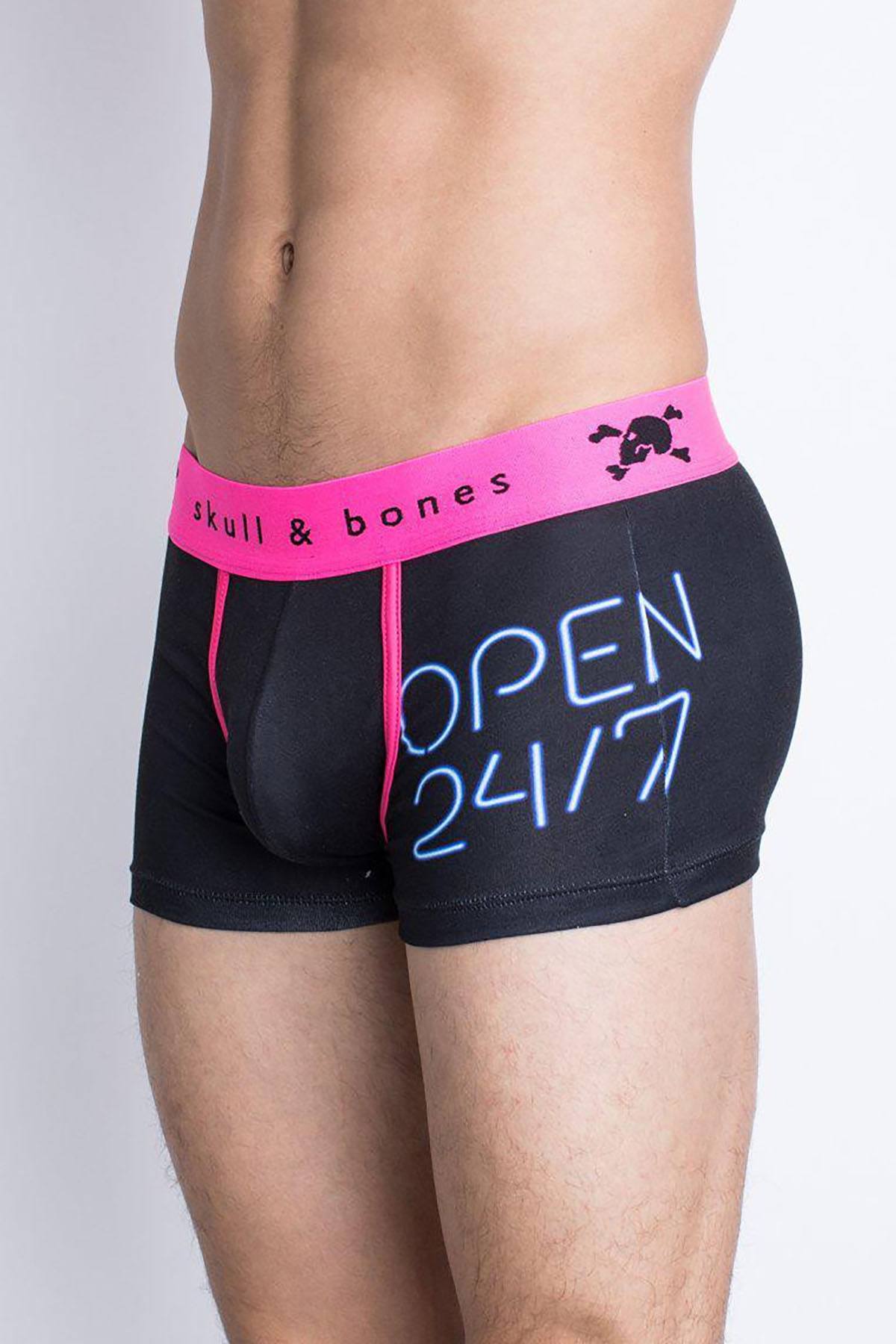 Skull & Bones Black/Pink Open 24/7 Neon Trunk