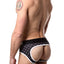 Skull & Bones Black Tiny-Skull-Print Peek-a-Boo Brief