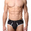 Skull & Bones Black Tiny-Skull-Print Peek-a-Boo Brief