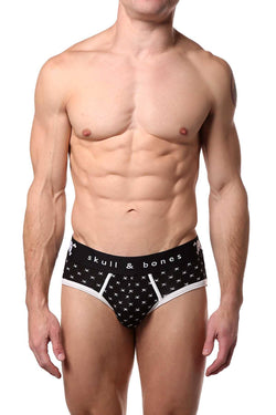 Skull & Bones Black Tiny-Skull-Print Sexy Brief thumbnail 1