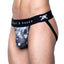 Skull & Bones Black Tossed-Skull Jockstrap