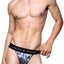 Skull & Bones Black Tossed-Skull Jockstrap