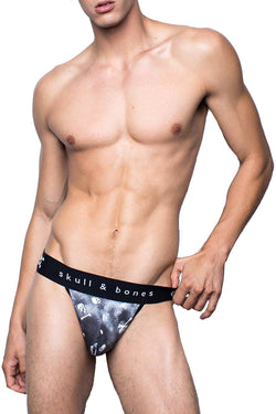 Skull & Bones Black Tossed-Skull Jockstrap thumbnail 4