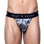 Skull & Bones Black Tossed-Skull Jockstrap