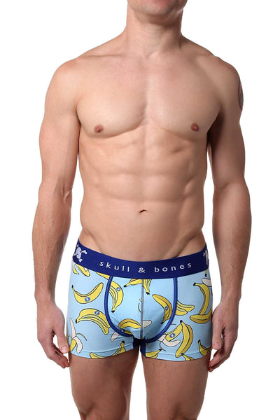 Skull & Bones Blue Banana-Print Trunk