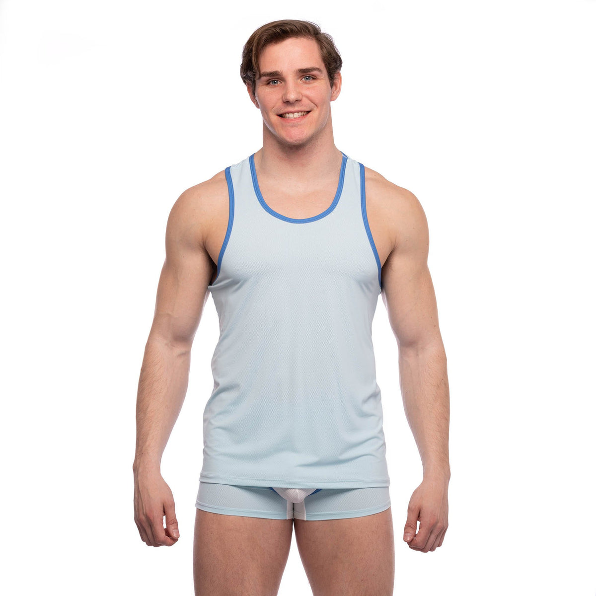 Skull & Bones Blue Micro Mesh Tank