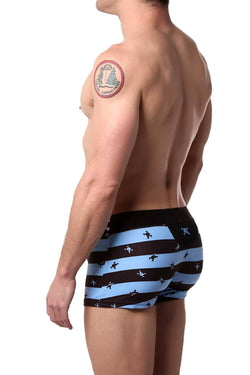 Skull & Bones Blue Rugby-Stripe Trunk thumbnail 2